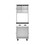 DEPOT E-SHOP Waco 67" H Kitchen Pantry with Two Cabinets, Two Open Shelves, and One Drawer, White/Black B097P167430