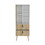 DEPOT E-SHOP Toka Dresser Stylish Bedroom Storage Solution with 3 Shelves, 2 Drawers, and 1 Door B097P167453