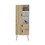 DEPOT E-SHOP Toka Dresser Stylish Bedroom Storage Solution with 3 Shelves, 2 Drawers, and 1 Door B097P167453