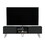 DEPOT E-SHOP Waco TV Rack, Hairpin Stand with Spacious Storage and Cable Management Holes, Black B097P167461
