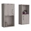 Wall Mounted Bathroom Medicine Cabinet Eak 24" H, Two Doors, Two Shelves,White Oak B097P199745