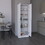 Kitchen Pantry 71" H, 4 Doors, 5 Adjustable Shelves, Laundry, White B097P221377