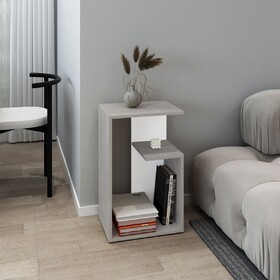 Side Table 25" H, 1 Shelf B097P296863