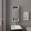 Medicine Cabinet, 1 Door, 5 Shelves, 1 Mirror, White B097P350306