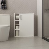 Medicine Cabinet, 1 Door, 7 Shelves, White B097P369426