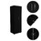 DEPOT E-SHOP London Armoire, Two Shelves, Rod, Double Door Cabinet Armoire, Black B097S00001