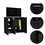 DEPOT E-SHOP Milano Double Door Cabinet Dresser, Two Drawers, Four Interior Shelves, Rod, Black B097S00002