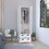 Bonaire Armoire with 2-Drawers and 2-Doors, White B097S00006