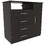 Bidrell 2 Piece Bedroom Set, London Armoire + Rioja 4 Drawer Dresser, Black B097S00052