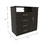 Bidrell 2 Piece Bedroom Set, London Armoire + Rioja 4 Drawer Dresser, Black B097S00052