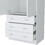 Armoire 71" H, with 2 doors, 3 drawers and 1 hanging rod, White B097S00120