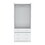 Armoire 71" H, with 2 doors, 3 drawers and 1 hanging rod, White B097S00120