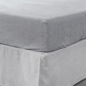 Queen Fitted Sheet 1 pc, Extra Soft Premium Bedding Fitted Sheet for Bedroom, Hotels, and Salons, Breathable & Fade Resistant (Cloud) B099124590