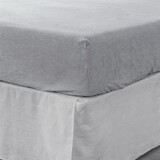 Cal-King Fitted Sheet 1 pc, Extra Soft Premium Bedding Fitted Sheet for Bedroom, Hotels, and Salons, Breathable & Fade Resistant (Cloud) B099124592