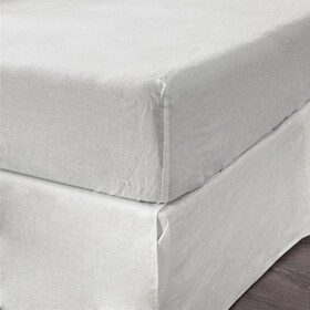 Queen Fitted Sheet 1 pc, Extra Soft Premium Bedding Fitted Sheet for Bedroom, Hotels, and Salons, Breathable & Fade Resistant (Sofa White) B099124620