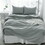 4 pc Queen Bedding Set, Premium Extra Soft Sea Glass Linen Sheet Set and Pillowcases, Breathable Bedding for Queen Bed B099124645