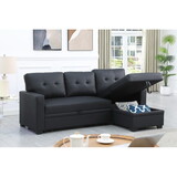 Upholstered Pull out Sectional Sofa with Chaise B102S00001