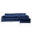 Shannon Velvet Sectional Sofa with Chaise B102S00012