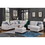 Eric 9 Pieces Upholstered Sectional with Ottoman B102S00025