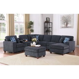 Sarah 8 Pieces Upholstered Sectional with Ottoman B102S00022