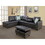 Irine Faux Leather Sectional Sofa with Ottoman B102S00037