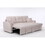 Lambswool Pull Out Sleeper Sectional Sofa with Storage Chaise B102S00062