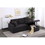 B102S00064 Dark Gray+Wool+Wood+Medium-Firm+Cushion Back
