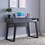 ID USA 192481 Desk Distressed Grey & Black B107130882