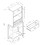 Wine Bar Cabinet, Kitchen Storage Cabinet with Drawer and Open Shelves, Distressed Grey B107130945