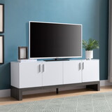 ID USA 213039 TV Stand White & Distressed Grey B107130966