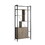 ID USA 223085 Bookcase Dark Taupe & Black B107131414