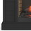 Bridgevine Home Washington 48 inch Fireplace with Mantel, Black and Whiskey Finish B108131560