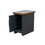 Bridgevine Home Essex 14 inch Chairside Table, No assembly Required, Black and Whiskey Finish B108P160150