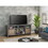 Joshua Creek 84 inch TV Stand Console for TVs up to 95 inches, No assembly Required, Barnwood Finish B108P160172