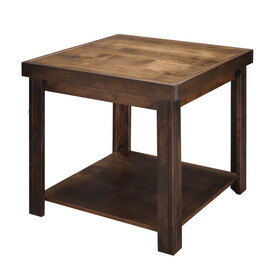 Bridgevine Home Sausalito 24" Side Table, No assembly Required, Whiskey Finish B108P160190