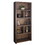 Bridgevine Home Sausalito 79 inch high Bookcase, No assembly Required, Whiskey Finish B108P160198