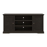 Bridgevine Home Topanga 66 inch TV Stand Console for TVs up to 80 inches, No assembly Required, Clove finish B108P160206