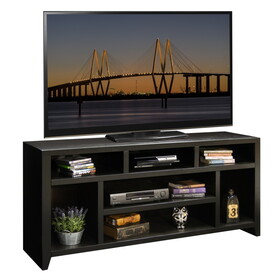 Bridgevine Home Urban Loft 66 inch TV Stand Console for TVs up to 80 inches, No assembly Required, Mocha Finish B108P160209