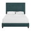 Bridgevine Home Queen Size Green Velvet Tufted Upholstered Platform Bed B108P160256