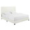 Bridgevine Home King Size White Boucle Upholstered Platform Bed B108P160257