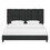 Bridgevine Home King Size Grey Squares Upholstered Platform Bed B108P160259