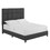 Bridgevine Home Queen Size Grey Squares Upholstered Platform Bed B108P160260