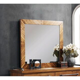 Bridgevine Home Steampunk Mirror, No assembly Required, Chestnut Finish B108P163871