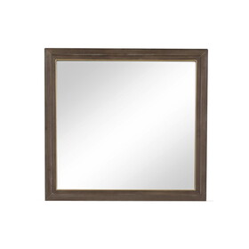 Bridgevine Home Tango Mirror, No assembly Required, Sandblasted Walnut Finish B108P163875