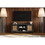 Bridgevine Home Ventura 65 inch TV Stand for TVs up to 75 inches, No assembly Required, Black and Bourbon Finish B108P193088