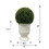24" Ball Topiary in White Pot, Artificial Faux Plant for indoor and outdoor B111131116