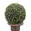 2 Pack 24" Ball Topiaries In Included Bronze Pedestal Pots Artificial Faux Plants B111S00005