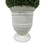 2 Pack 24" Ball Topiaries In Included White Pots Artificial Faux Plants B111S00007
