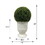 2 Pack 24" Ball Topiaries In Included White Pots Artificial Faux Plants B111S00007