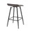 Ale 26" Contemporary Fixed Height Counter Stool in Black Steel and Espresso Faux Leather by LumiSource - Set of 2 B116135547